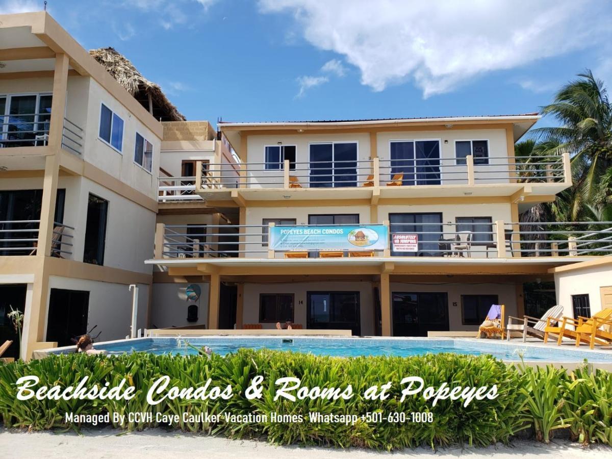Beach Club Budget Rooms At Popeyes Caye Caulker Exterior foto