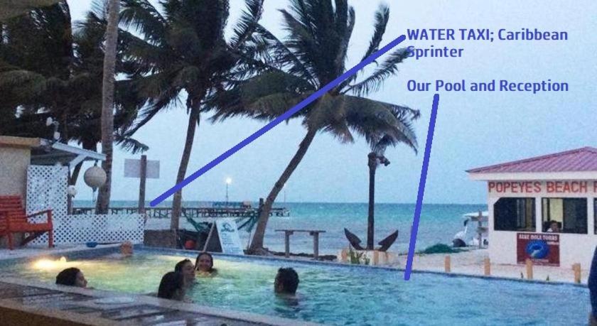 Beach Club Budget Rooms At Popeyes Caye Caulker Exterior foto